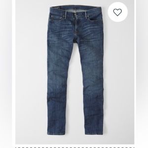 Abercrombie Langston straight leg jeans in medium wash sz 26 EUC